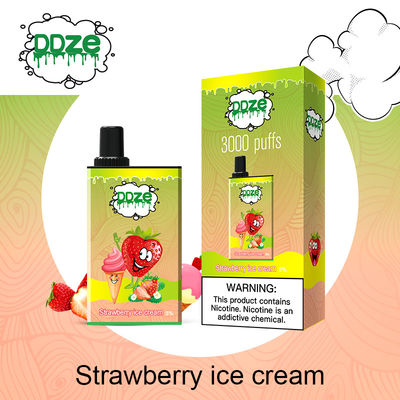 Cotton Oil Strawberry Ice Disposable Vape Device Draw Activated Mechanism