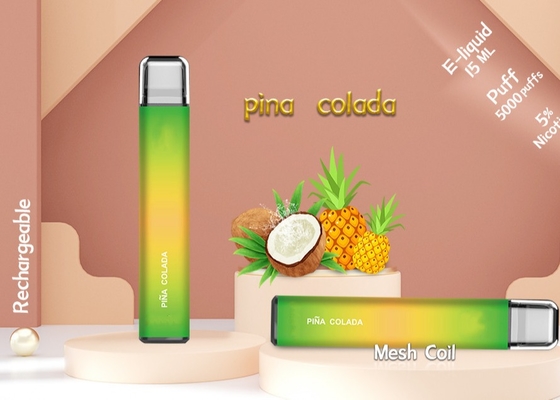 Mesh Coil 5000 Puffs E Juice Vape Pen 950Mah Disposable Vape Device 15ml