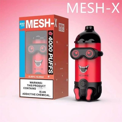 MESH X 5000 Puffs Disposable Vape flavors electronic cigarette Pre-Fill 12ml E-Juice