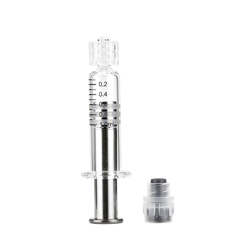 Boroscilicate Glass Prefilled CBD THC Syringe Custom Color