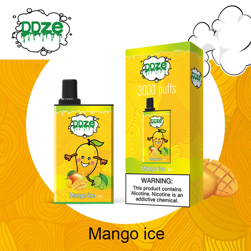 Rich Taste 5 Nicotine Mango Ice Disposable Vape Device 6 Packs / Box
