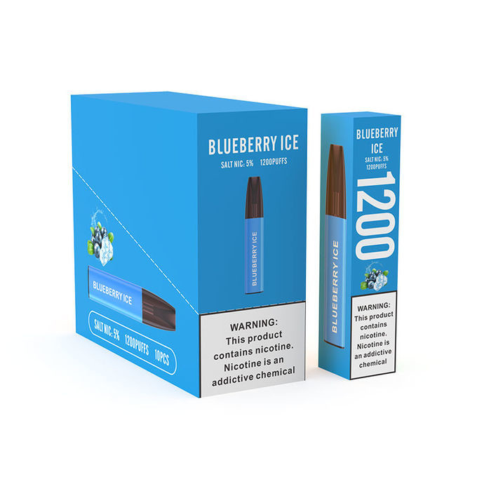 Draw Activated Disposable Vape Device 3.5mL 400mAh 1200 Puffs Blueberry Ice