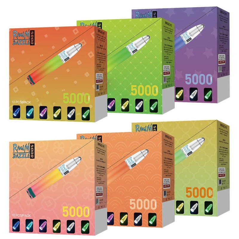 5000 puffs Disposable Pod Device cigarettes R and M factory original