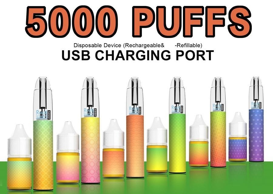 5000 puffs Disposable Pod Device cigarettes R and M factory original