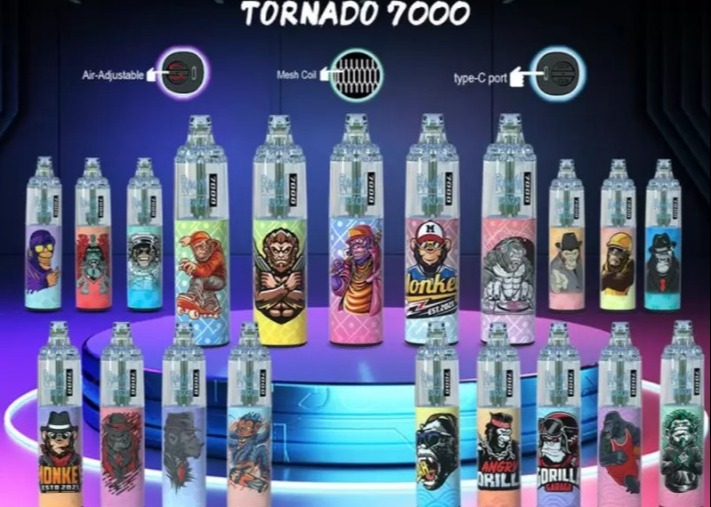 RandM tornado 7000 puffs disposable E cigarette Mesh Coil R and M vape