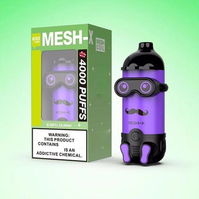 MESH X 5000 Puffs Disposable Vape flavors electronic cigarette Pre-Fill 12ml E-Juice