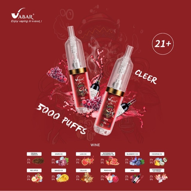 5000 Puffs E Cig Disposable Vape Pens Mesh Coil With Colorful Lights
