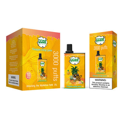 Pineapple Orange Guava 3IN1 Disposable Vape Device 3000 Puffs 1x10PK